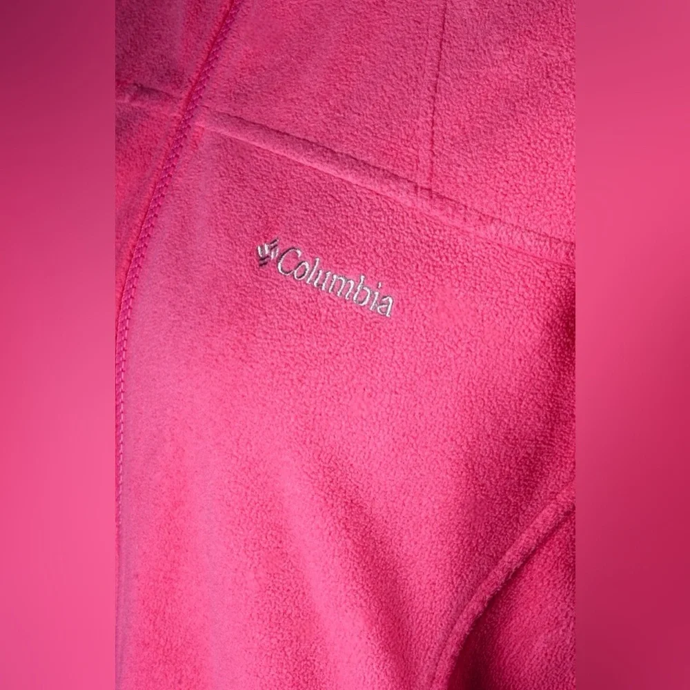 Columbia Women’s Pink Fleece Full Zip Jacket L – Style